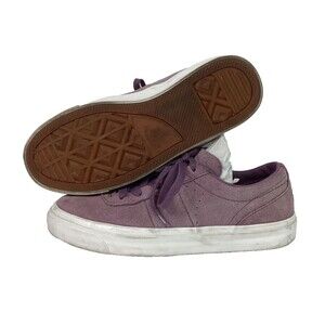 Converse One Star CC Pro Ox Lakers-Womens 7.5-Leather Purple Skate Shoe- 161526C